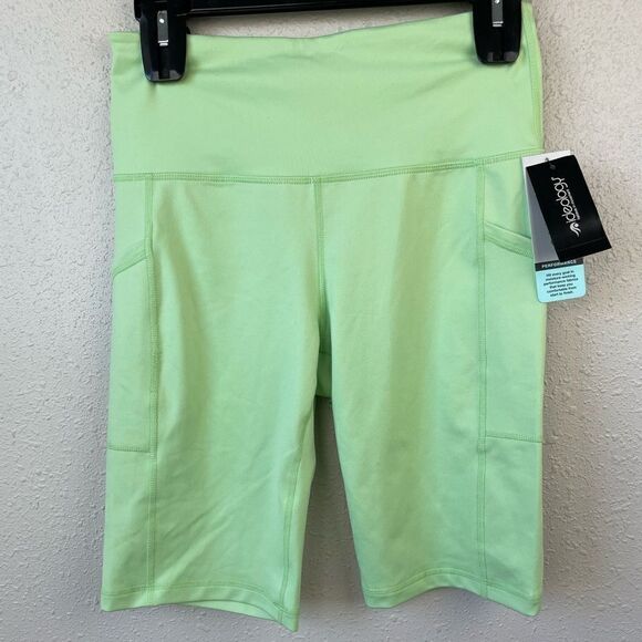 NWT Ideology Green Athletic Legging Shorts - Picture 1 of 5